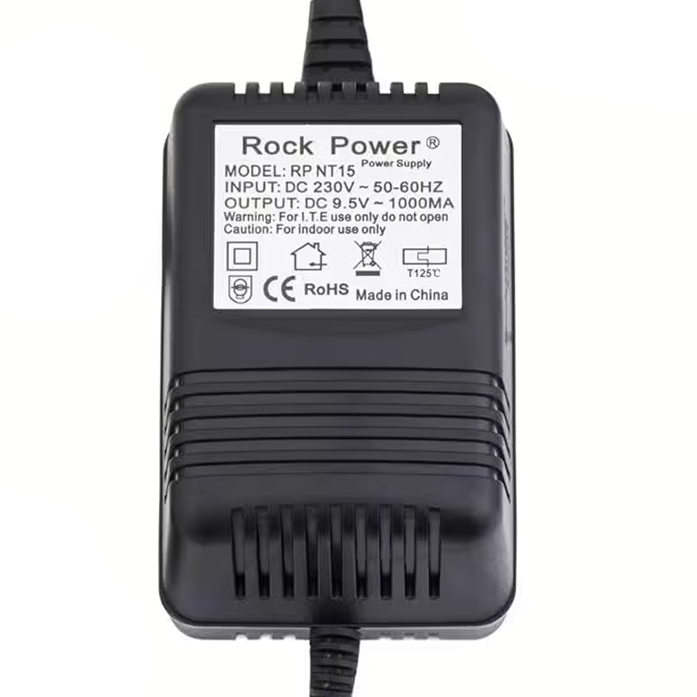Transformador de corriente Rockpower para teclado RPNT15 EU - 9,5V - DC foto 2